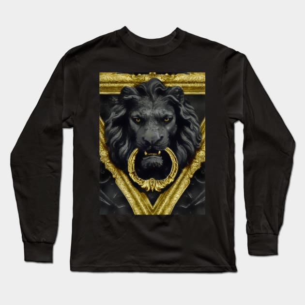 Golden Lion Long Sleeve T-Shirt by Insanity_Saint